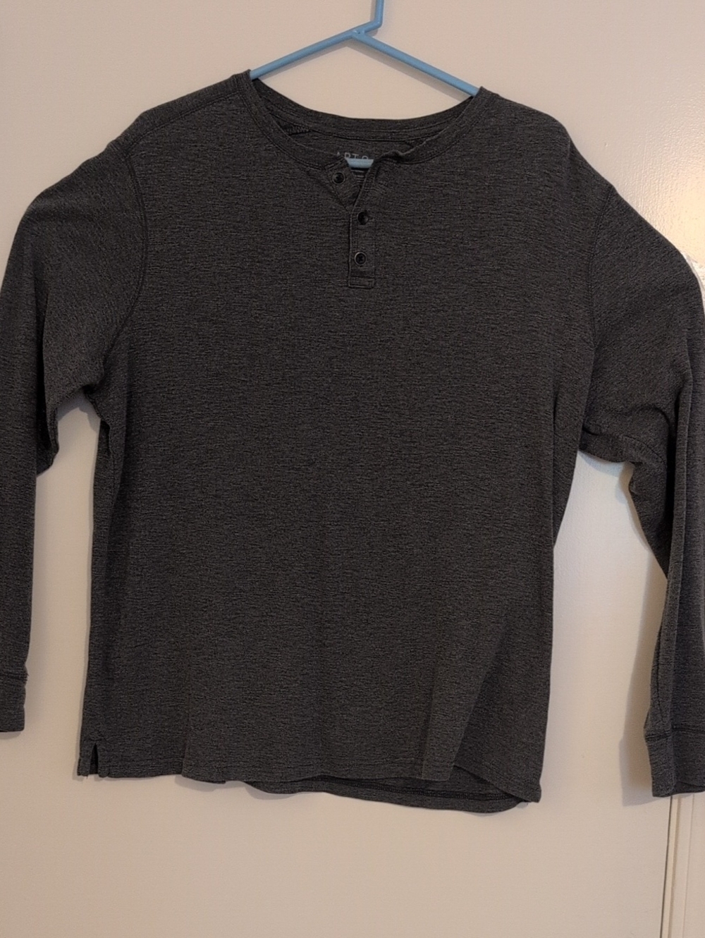 Apt. 9 Boys' Long-Sleeve Charcoal Henley